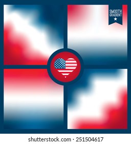 Smooth background of american color.