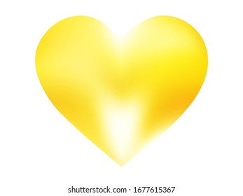 Smooth background in the form of a heart. Soft color pastel. Isolated style of 90th, 80th. Orange elegant and easy editable colorful fluid cover for your creative projects.
