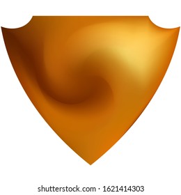 Smooth background in the form of a shield. Holographic backdrop in a style of 80th. Soft color board. Brown elegant and easy editable colorful fluid cover for your creative projects.