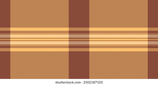 Smooth background textile check, glen tartan vector seamless. New york plaid pattern texture fabric in orange and red colors palette.