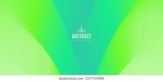 Smooth bands of ribbons diverge in different directions from one place, they create a gradient transition of colours. Abstract background with dynamic effect. Cover design template. Vector for design.