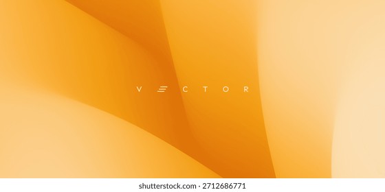 Smooth bands of ribbons diverge in different directions from one place, they create a gradient transition of colours. Abstract background with dynamic effect. Cover design template. Vector for design.