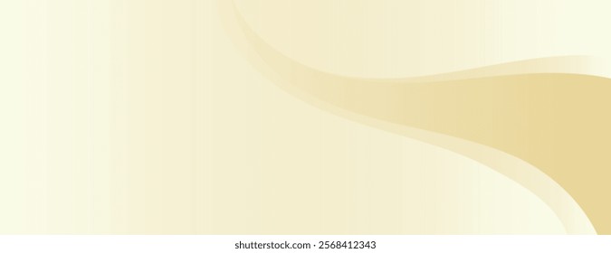 A smooth, beige background with flowing beige waves. The background is soft and calming, featuring a gentle beige gradient. Minimal abstract wavy gradient vector background