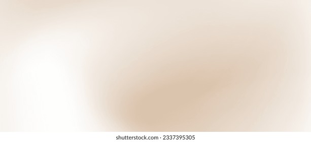 Smooth beige gradient background. Soft neutral liquid wallpaper. Universal nude color texture for banner, flyer, presentation. Abstract blurred backdrop cover. Vector illustration. Stockvektor