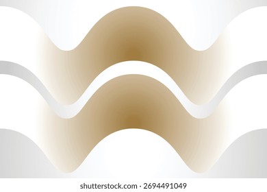 Design de fundo abstrato suave e ondulado em gradiente bege com curvas suaves e textura moderna, perfeito para pôsteres, papéis de parede e web.