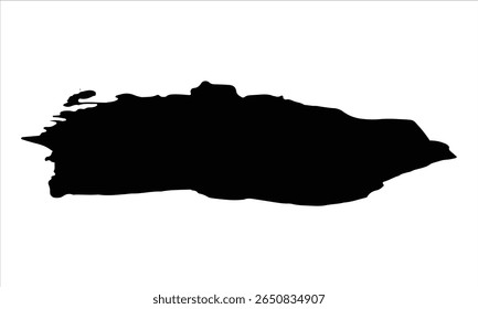 Traçado de tinta preta suave com um ponto cônico. Simples pincelada desenhada à mão pincelada para design criativo.