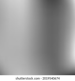 Textura borrosa líquida blanca suave y negra. Fondo de degradado de moda del vector plateado monocromo. Malla de gradiente mínimo de aluminio metálico vacía. Fondo digital de color gris oscuro de agua borrosa.