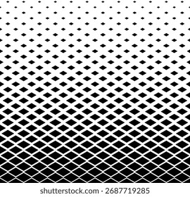 Gradiente de rombo blanco y negro liso