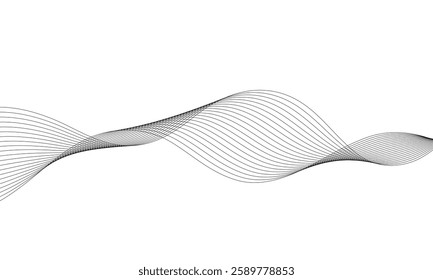 Smooth Blend Wave Line Pattern with a Flowing and Harmonious Abstract Design, Offering a Modern and Minimalist Aesthetic for Digital Art, Graphic Design, Textures, and Elegant Decorative Backgrounds