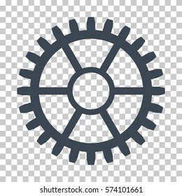 Smooth Blue Clock Wheel toolbar pictogram. Vector pictogram style is a flat symbol on chess transparent background.