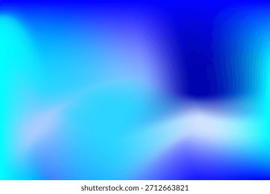 Smooth blue and cyan gradient background for technology, web design. Blurred background. blu