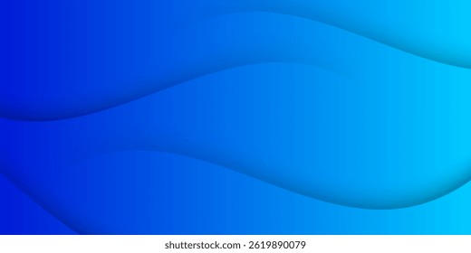 Fundo abstrato gradiente azul suave com formas de onda fluente, perfeito para design moderno, apresentações ou modelos da Web.
