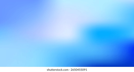 Smooth blue gradient abstract background with soft light and blurred transitions. Bright and calming modern design ideal for technology themes, presentations, or digital graphics. Futuristic concept.
