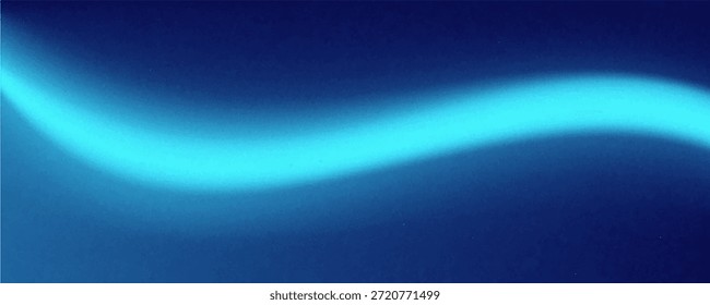 Smooth blue gradient background with cyan light wave

