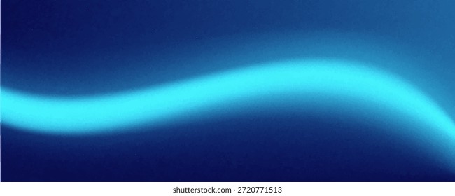 Smooth blue gradient background with cyan light wave

