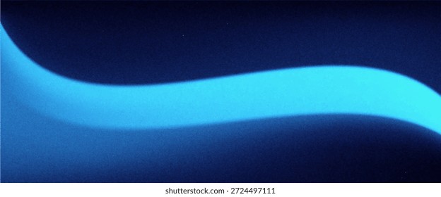 Glatt blauer Farbverlauf-Hintergrund mit türkiser Lichtwelle

