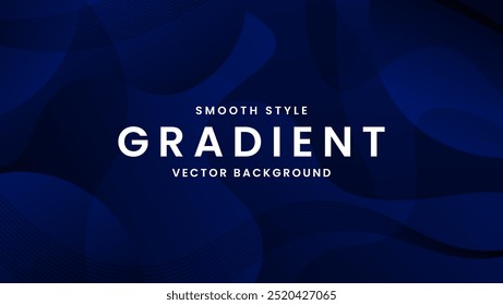 Smooth Blue Gradient Vector Background