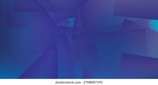 Fondo abstracto degradado azul y púrpura liso con Formas poligonales geométricas agudas y superpuestas, creando una textura visual moderna y dinámica.