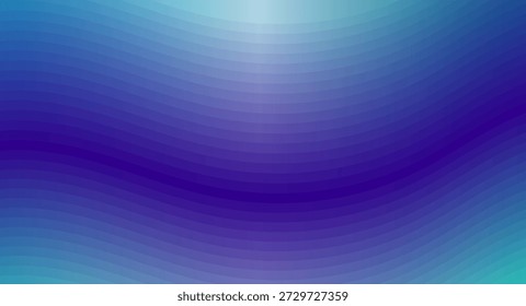 Plano de Fundo de Gradiente Roxo Azul Suave com Camadas de Onda de Fluxo Suave