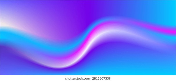 Smooth Blue Purple Pink Gradient Wave Abstract Fluid Light Flow Background