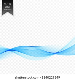smooth blue wave background design