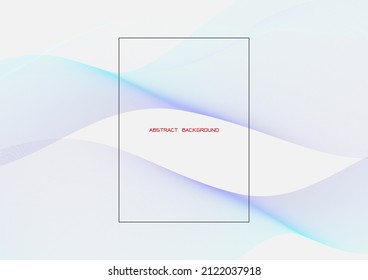 Smooth blue wave line with solft light background,modern abtract template