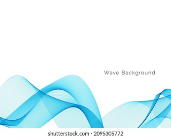 Vector de fondo de diseño de movimiento de onda azul suave