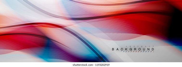 Fondo de la onda borrosa suave, concepto de flujo de color en gris, ilustración vectorial