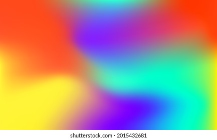 Smooth and blurred colorful gradient mesh background. Vector illustration with bright rainbow colors. Easy editable soft color vector banner template. First class quality.
