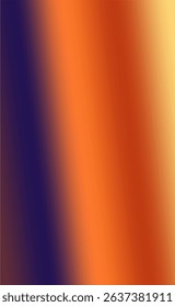 A smooth, blurred gradient transitioning from a deep indigo or dark blue on the left, through vibrant oranges and reds in the center, to a pale yellow or cream on the right.
