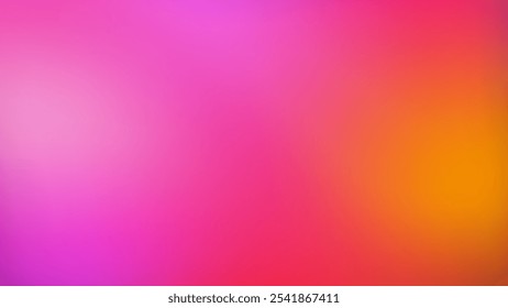 Ein glatter, unscharfer Farbverlauf, der von lebendigem Rosa auf der linken Seite zu einem warmen Orange auf der rechten Seite übergeht und einen weichen, abstrakten Hintergrund erzeugt.
