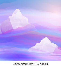 Smooth Blurred Mountain Landscape - Vector Illustration