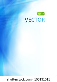 Smooth and blurry abstract background texture in shades of light and dark blue. Space for your text. EPS10