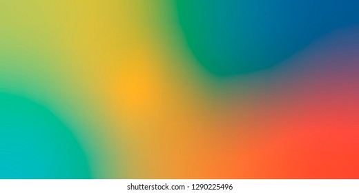 Smooth and blurry colorful gradient mesh background. Vector illustration with bright colors. Easy editable soft colored vector banner template. Premium quality