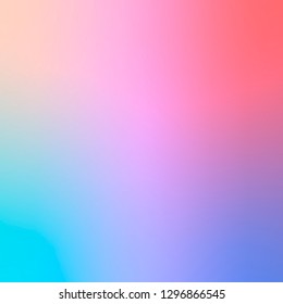 Smooth and blurry colorful gradient mesh background. Vector illustration with bright colors. Easy editable soft colored vector banner template. Premium quality