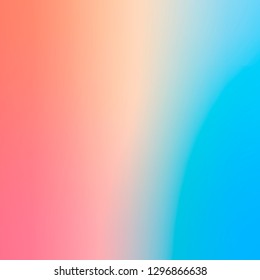 Smooth and blurry colorful gradient mesh background. Vector illustration with bright colors. Easy editable soft colored vector banner template. Premium quality