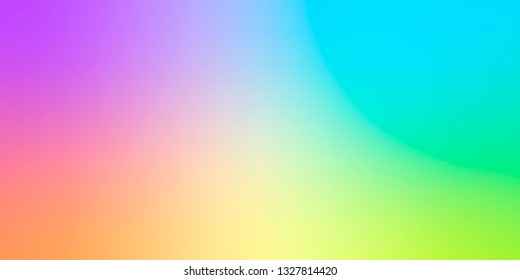 Smooth and blurry colorful gradient mesh background. Vector illustration with bright colors. Easy editable soft colored vector banner template. Premium quality