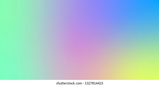 Smooth and blurry colorful gradient mesh background. Vector illustration with bright colors. Easy editable soft colored vector banner template. Premium quality