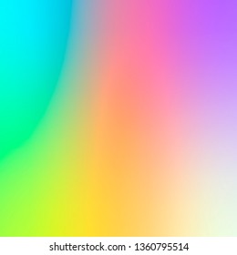 Smooth and blurry colorful gradient mesh background. Vector illustration with bright colors. Easy editable soft colored vector banner template. Premium quality 