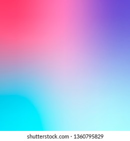 Smooth and blurry colorful gradient mesh background. Vector illustration with bright colors. Easy editable soft colored vector banner template. Premium quality 