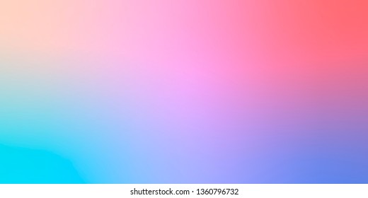 Smooth and blurry colorful gradient mesh background. Vector illustration with bright colors. Easy editable soft colored vector banner template. Premium quality
