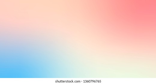 Smooth and blurry colorful gradient mesh background. Vector illustration with bright colors. Easy editable soft colored vector banner template. Premium quality
