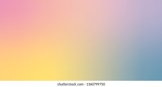 Smooth and blurry colorful gradient mesh background. Vector illustration with bright colors. Easy editable soft colored vector banner template. Premium quality