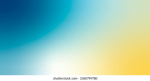 Smooth and blurry colorful gradient mesh background. Vector illustration with bright colors. Easy editable soft colored vector banner template. Premium quality