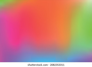 Revestimiento de malla de gradiente de color liso y borroso. Modernos colores arcoiris brillantes. 