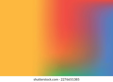 Fondo de malla gradiente de color liso y borroso. Modernos colores arcoiris brillantes. Fácil edición de la plantilla de banner vectorial de color suave.