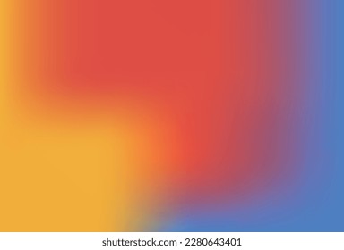 Smooth and blurry colorful gradient mesh background. Modern bright rainbow colors. Easy editable soft colored vector banner template.