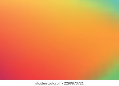 Leicht und unscharf gefärbter Farbverlauf-Mesh-Hintergrund. Moderne, helle Regenbogenfarben. Einfach bearbeitbare, weiche Vektorbanner-Vorlage.