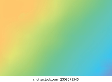 Leicht und unscharf gefärbter Farbverlauf-Mesh-Hintergrund. Moderne, helle Regenbogenfarben. Einfach bearbeitbare, weiche Vektorbanner-Vorlage.