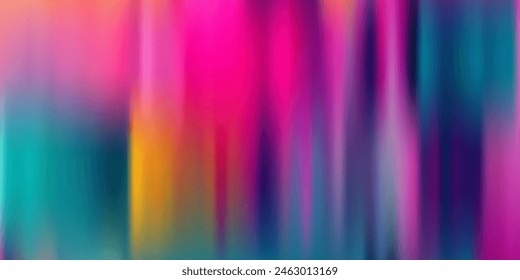 Smooth and blurry colorful gradient mesh background. Modern bright rainbow colors. Easy editable soft colored vector banner template. Premium quality.